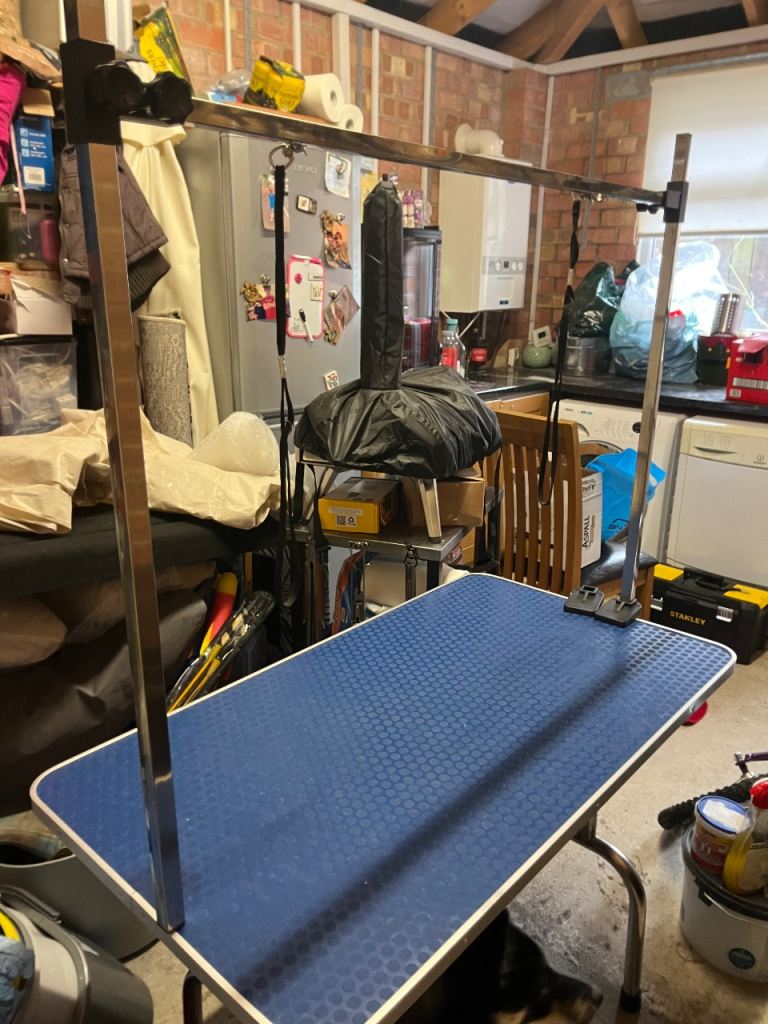 Dog grooming table 