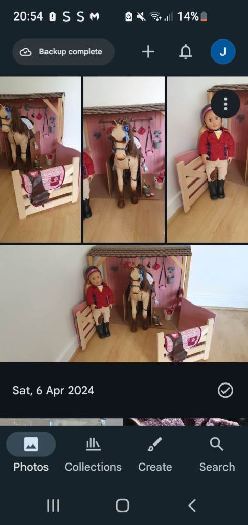 image for Doll with horse and stable