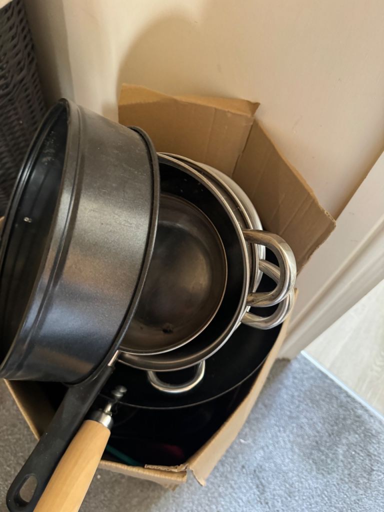Mixed Pots and Pans Set – Good Condition