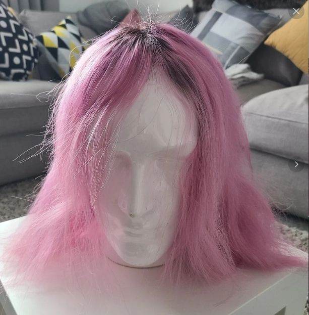Fashion Idol Black/Pink Synthetic Lace Front Wig 16 Inch No Offers