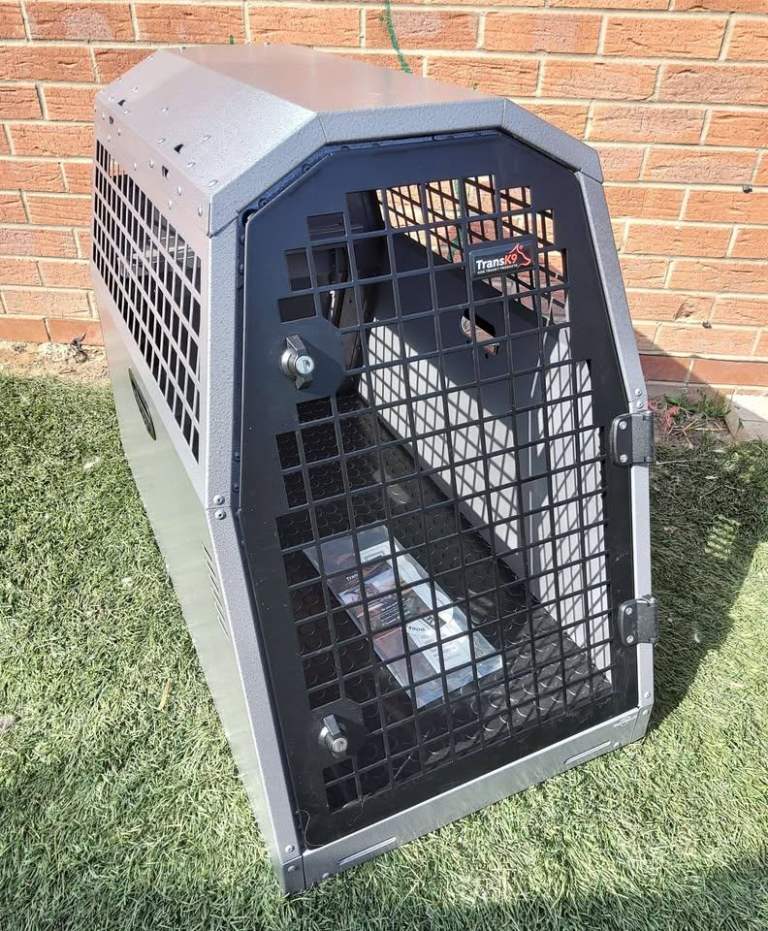 Trans K9 ( B37 ) Travel single dog crate ( Lockable & Crash Tested ) TransK9