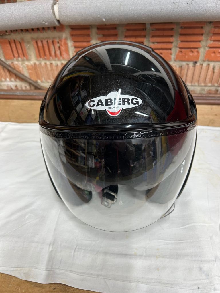 Carberg Crash Helmet with integral sunshield