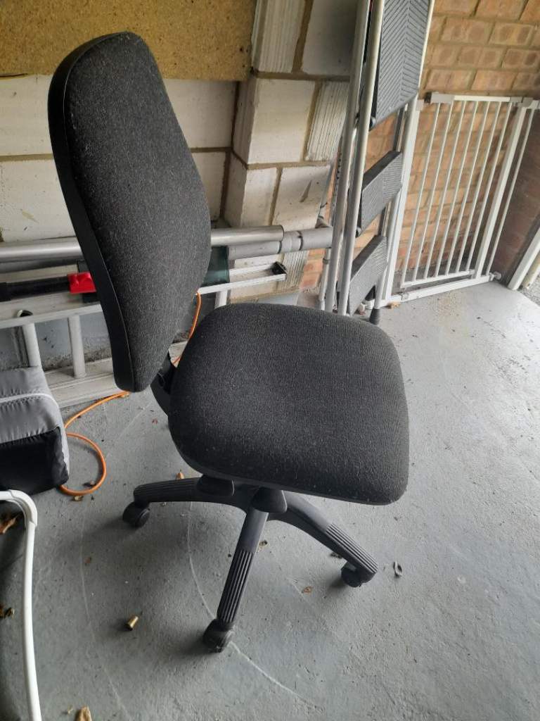 Black typist office swivel chair great condition