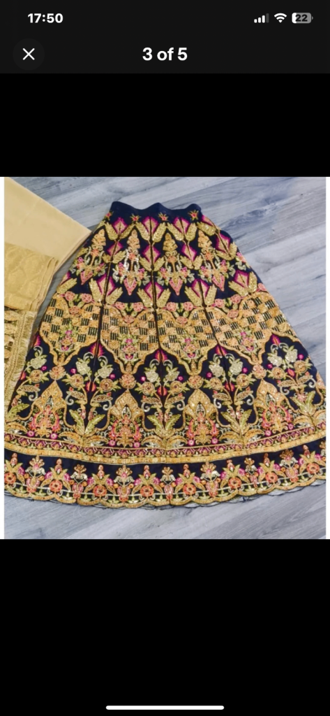 Mendhi skirt set