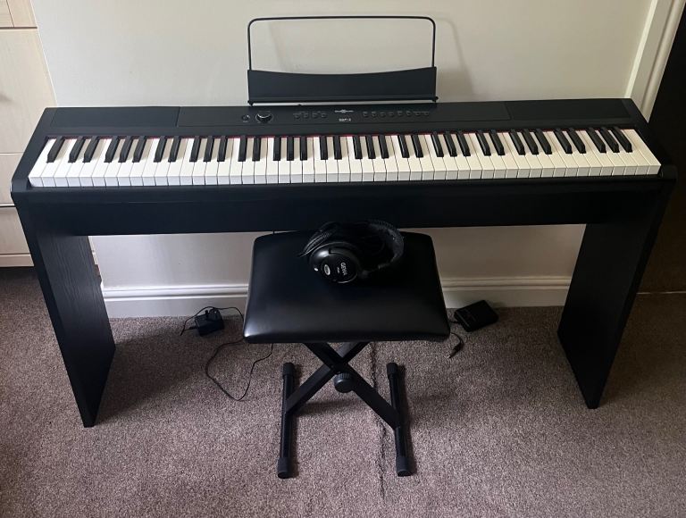 Gear4music SDP-2 Stage Piano (88 Keys) - Full Complete Bundle Pack