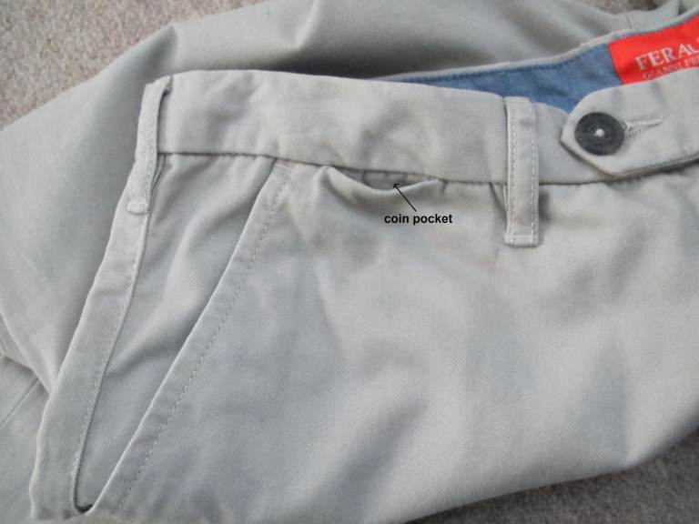 Feraud Men’s Five Pocket Cotton Twill Reg Slim Fit Chinos