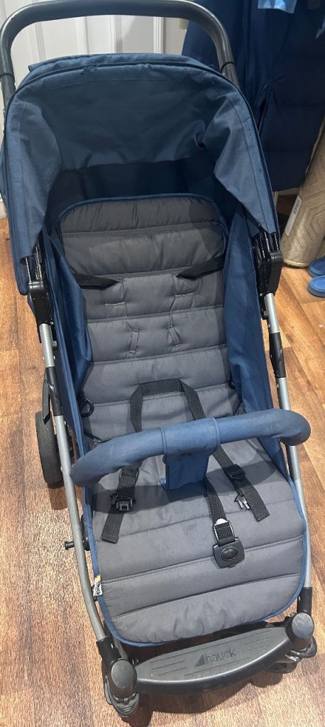 Hauck Pushchair/Stroller – Blue, Good Condition
