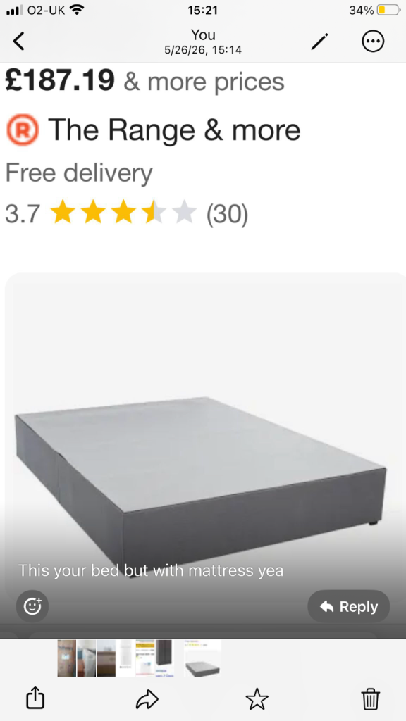 Brand New Double Bed Base And Mattress. 