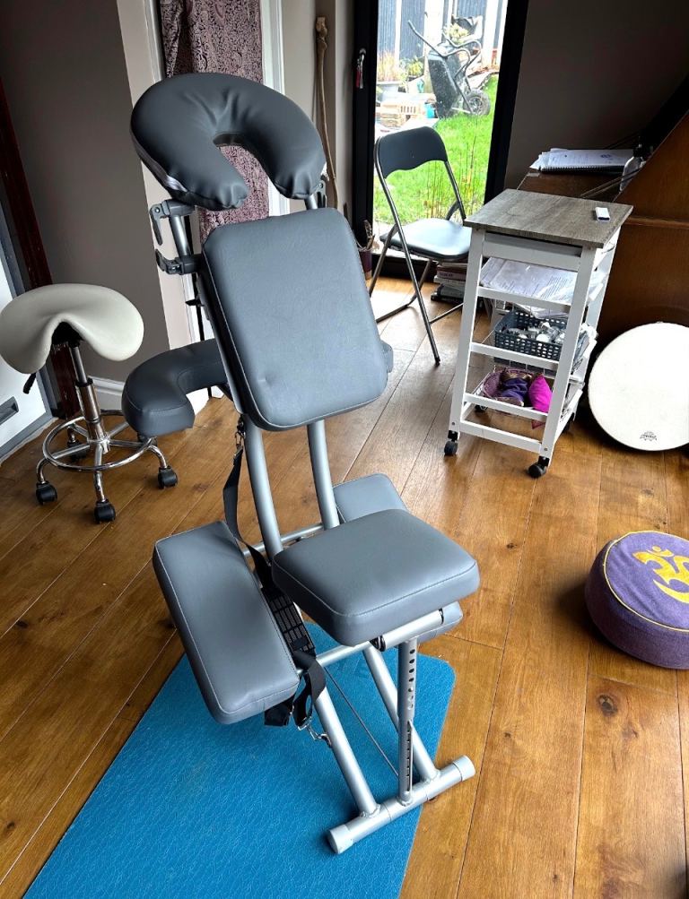 Seated massage/tattoo chair. 