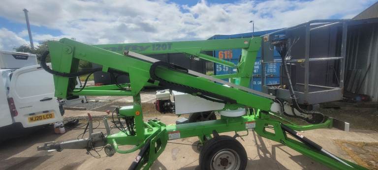 Nifty 120t towable cherry picker 