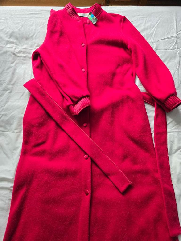Dressing gown deep maroon/pinkish