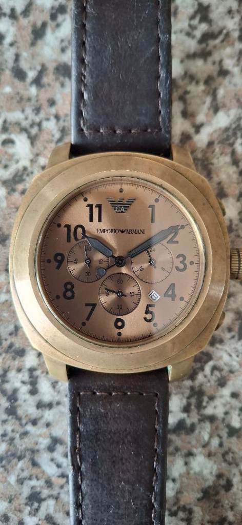 Classic Giorgi Empori watch (Not running, needs new battery and the little loop on the strap)