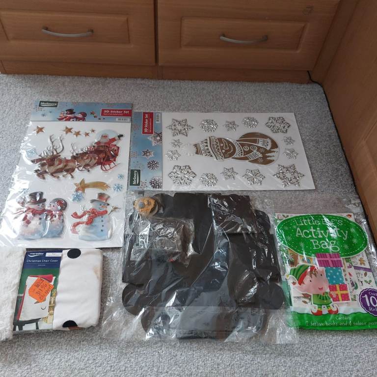 Christmas Decorations stickers and gifts Job 