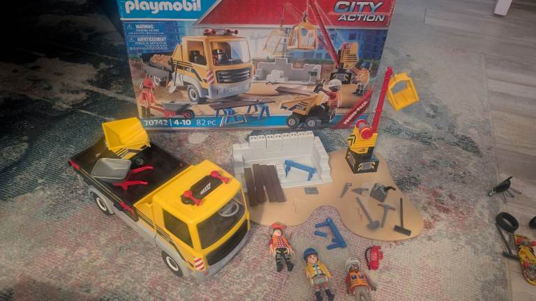 Playmobil City Action 70742 Construction Set - Crane & Truck