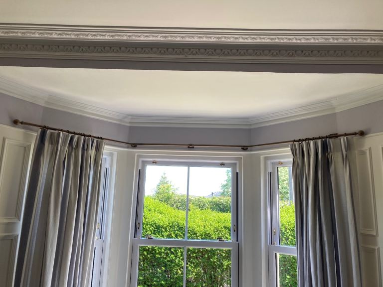 Curtain Pole Set for Bay Window