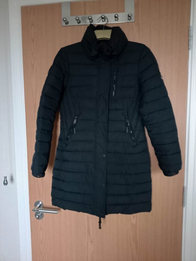 SUPERDRY navy puffer coat 