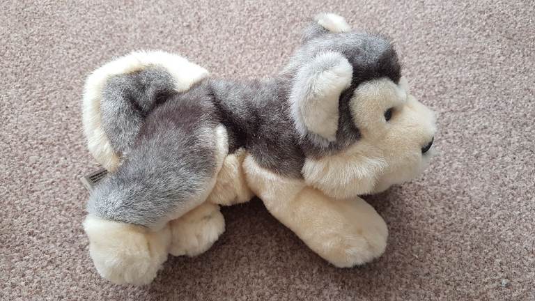 Husky dog soft toy
