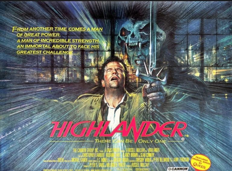 Wanted Highlander & Back to the Future Original film Posters