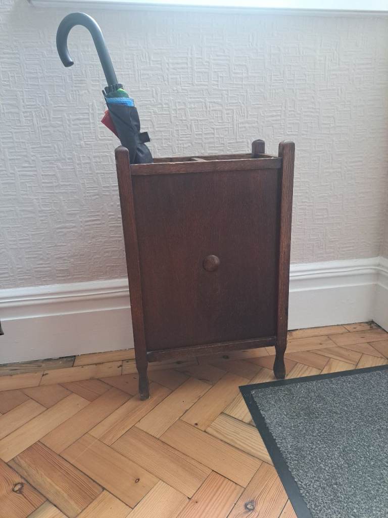 Vintage oak Umbrella Stand