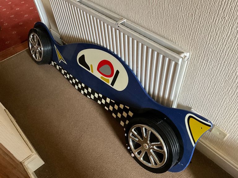 kids racing car bed