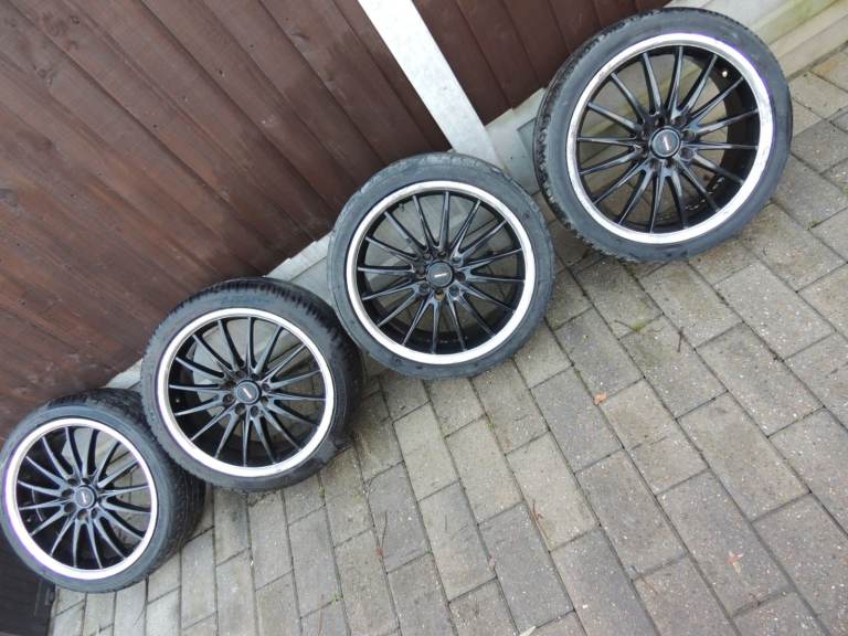 17" Team Dynamics Multistud 7j alloys 4x100 4x108 205/40/17 Ford Audi Citreon Berlingo Vauxhall VW