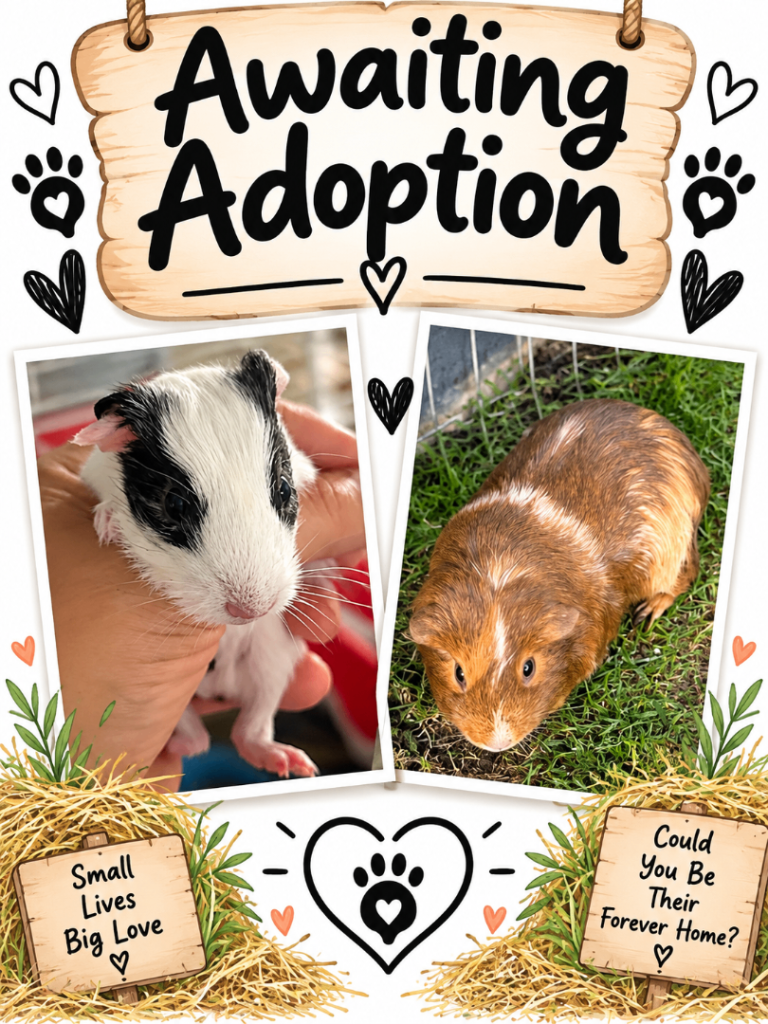 Guinea pigs, male and female 