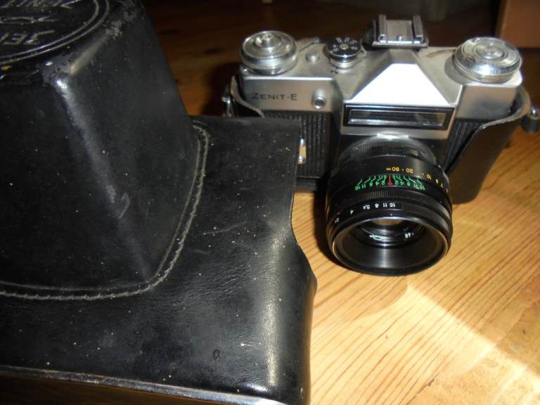 Zenit - E Vintage Russian Camera with Case