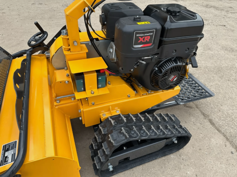 RAPTOR X Petrol Pedestrian Track Flail mower, stand on, tractor, Key ...