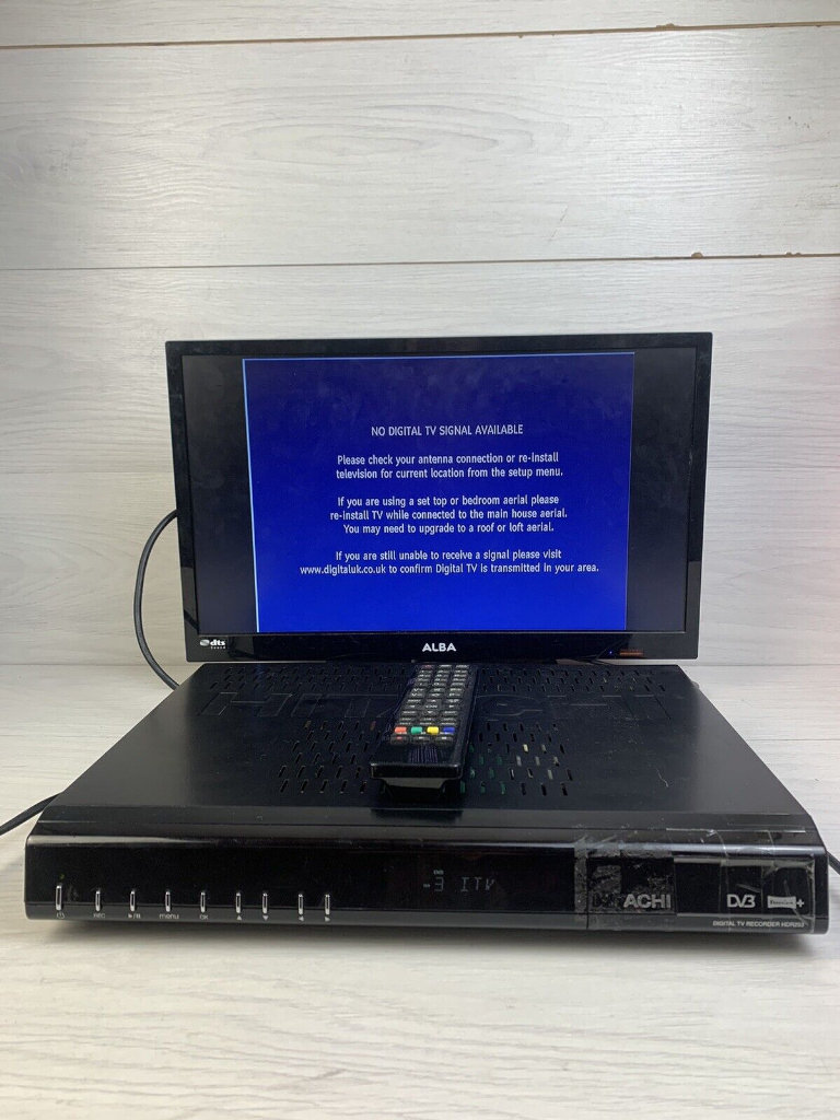 HITACHI HDR253 Digital TV Hard Drive Recorder Freeview+ HDMI Remote DVB Pause