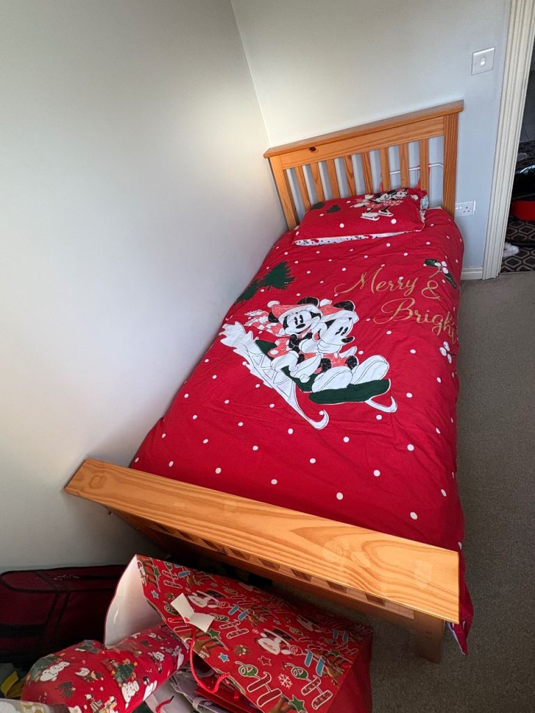 image for Single bed with mattress 