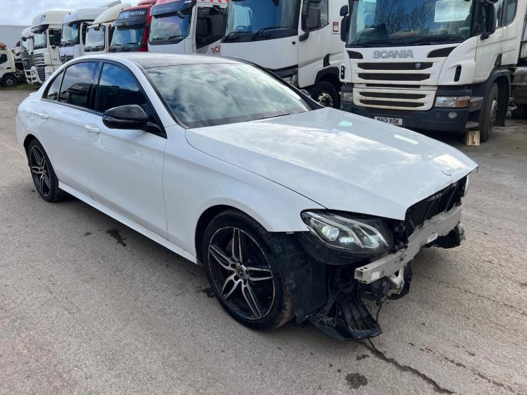 2018 MERCEDES BENZ E CLASS AMG LINE 2.0 DIESEL WHITE AUTO DAMAGED SALVAGE CAT N 