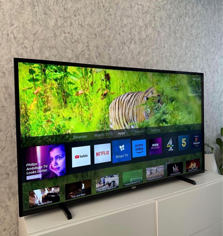 55” 4K Philips Smart   WiFi Ultra Hd led tv   Excellent condition