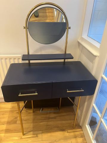 Beautiful deep navy dressing table | in Stokesley, North Yorkshire | Gumtree