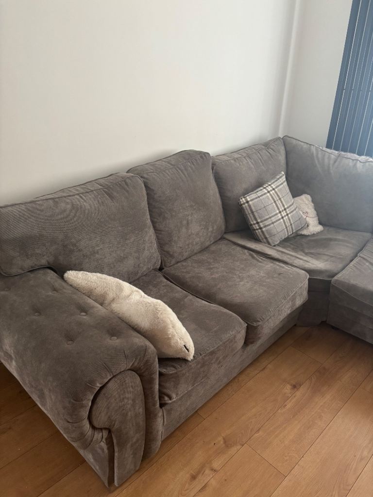 Corner grey sofa 