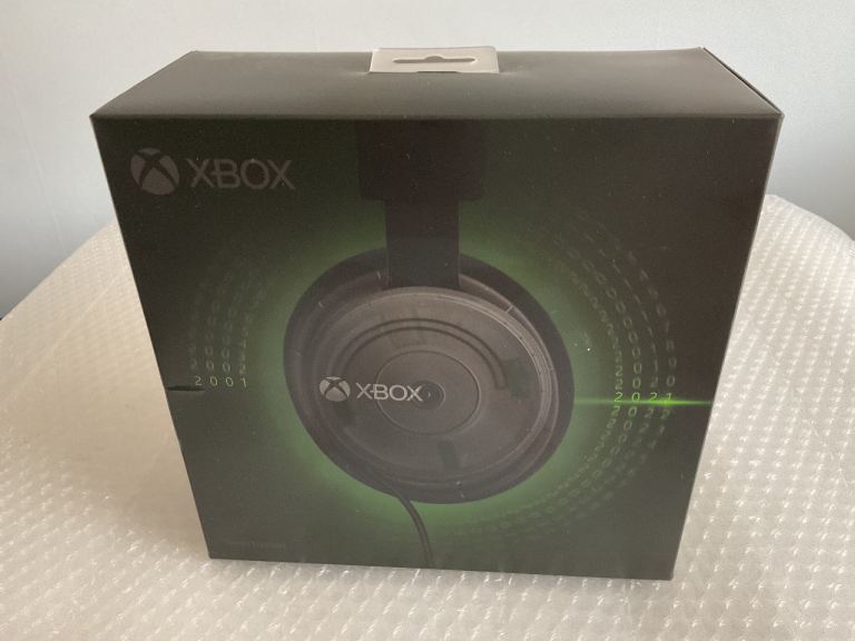 New | Sealed Microsoft Xbox Stereo 20th Anniversary Limited Edition Over-Ear Gaming Headset