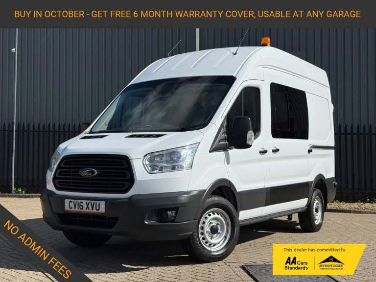 2016 Ford Transit 2.2 TDCi 350 Panel Van 5dr Diesel Manual RWD L2 H3 Euro 5 (155 ps) High Roof Va...