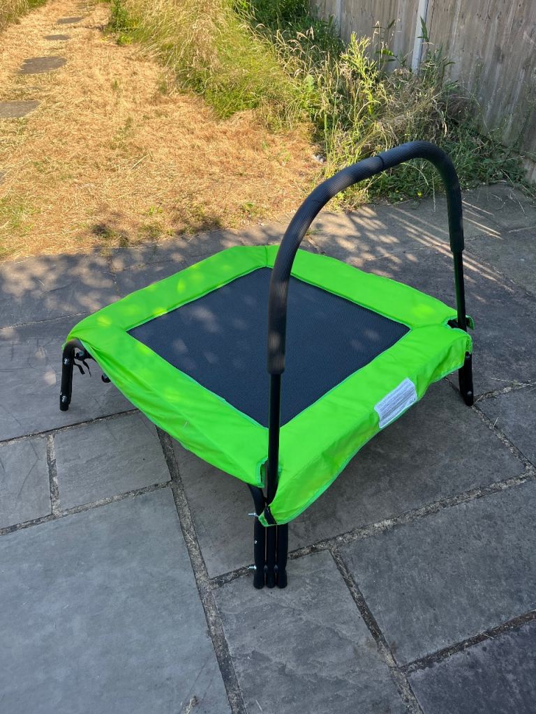 Kids Mini Trampoline with Handle - Good Condition