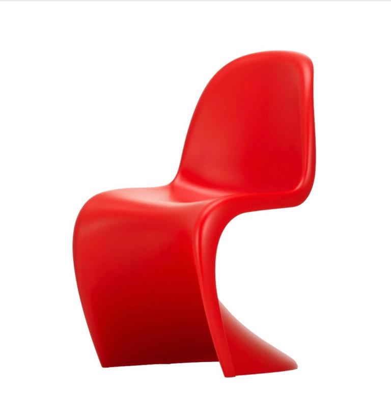 6 x Contemporary Cantilever Plastic Chairs in  red. ( it’s from a Vitra Panton design ) 