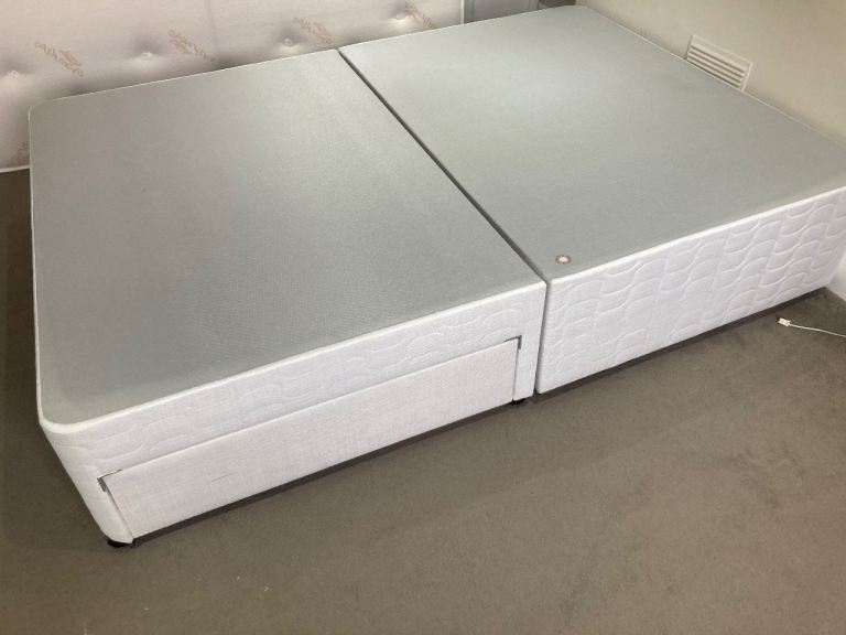 standard double bed base with two drawers