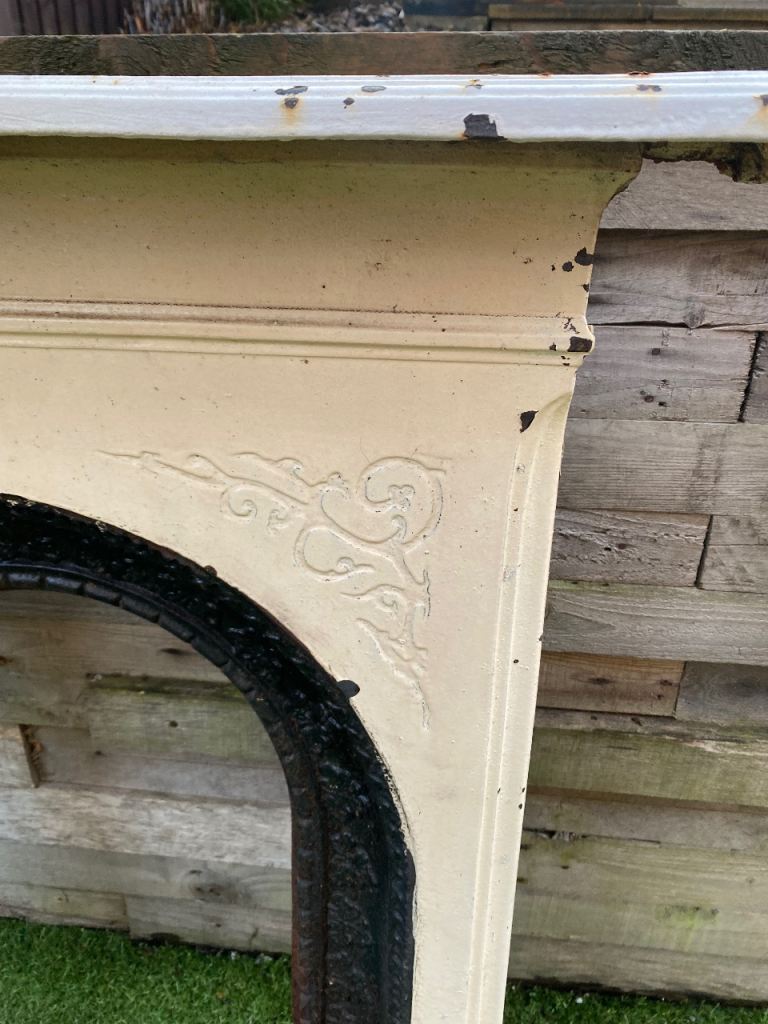 Cast iron Victorian fireplace 