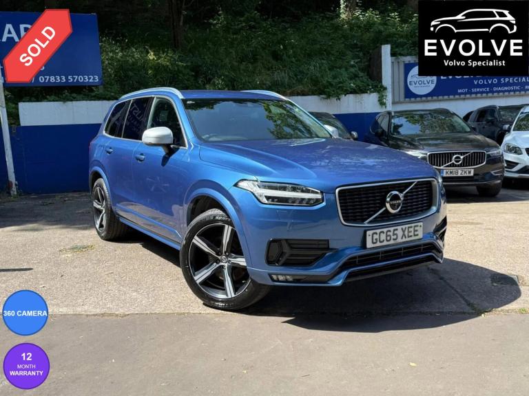 2016 Volvo XC90 2.0 D5 R-Design SUV 5dr Diesel Geartronic 4WD Euro 6 (s/s) (225 ps) SUV Diesel Au...