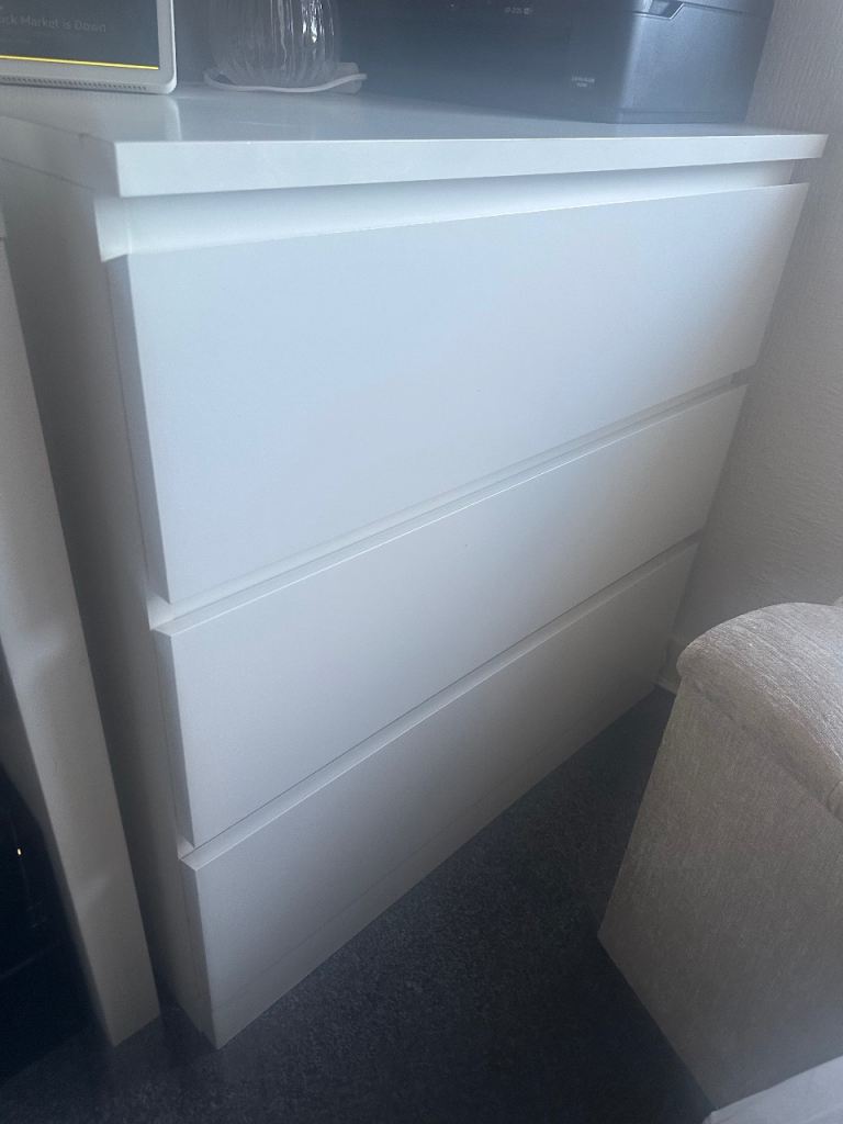 IKEA Malm Chest of 3 Drawers