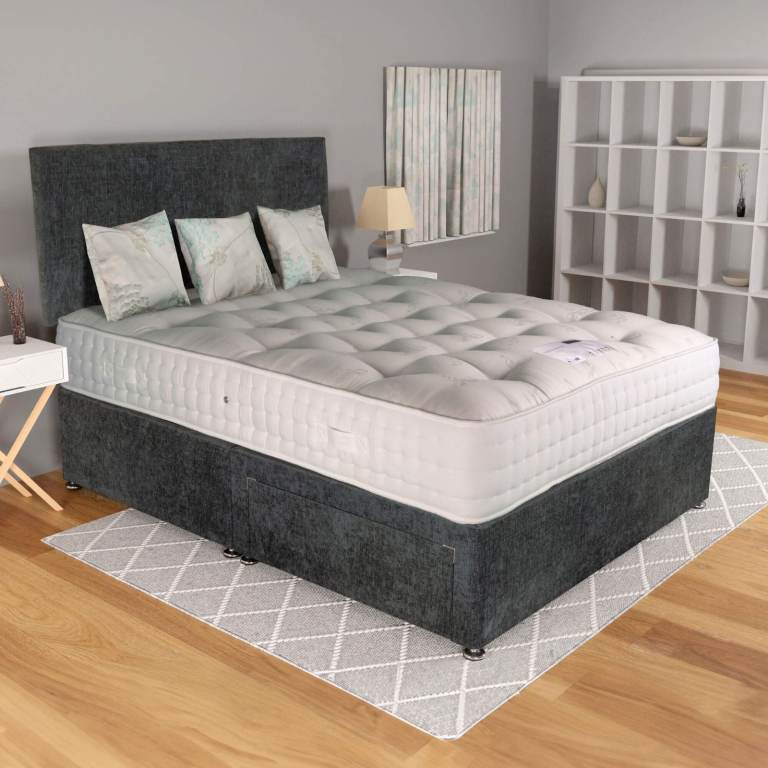 image for  Christmas UK Deal! 🎅🏻 Divan Double Bed + Mattress | Today Delivery Service! **