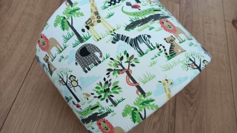 Ceiling animal drum light shade - children room 