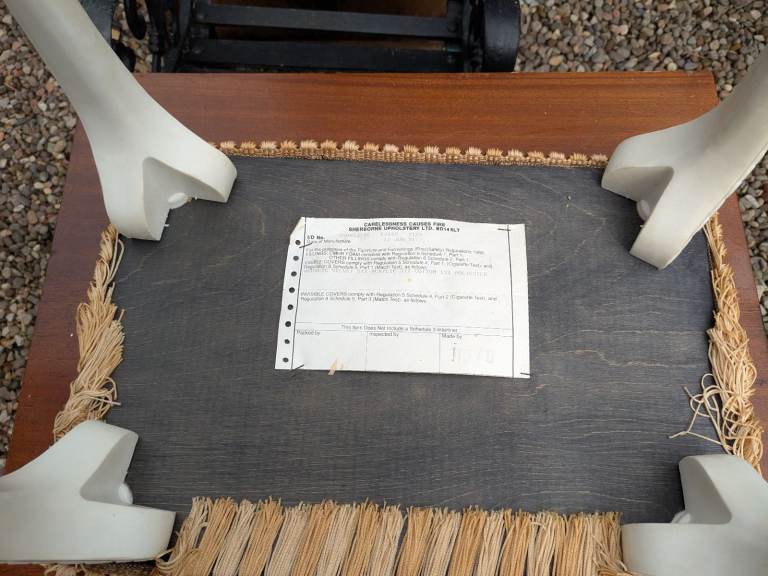 Vintage Padded Stool 