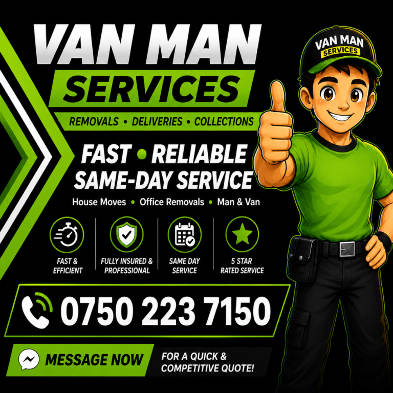 ⭐ MAN & VAN SERVICES | REMOVALS • DELIVERIES • COLLECTIONS ⭐