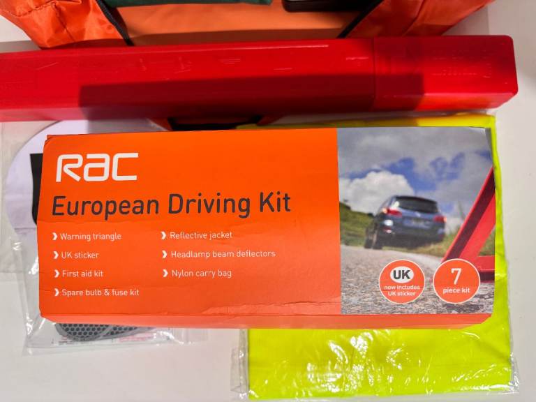 *V* BRAND NEW RAC European driving kit. ONLY £15. Ensure safety & meet strict European regulations