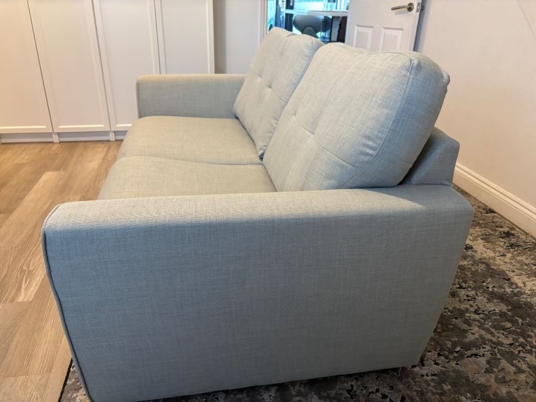 Comfortable Fabric Three Seater Sofa – Good Condition