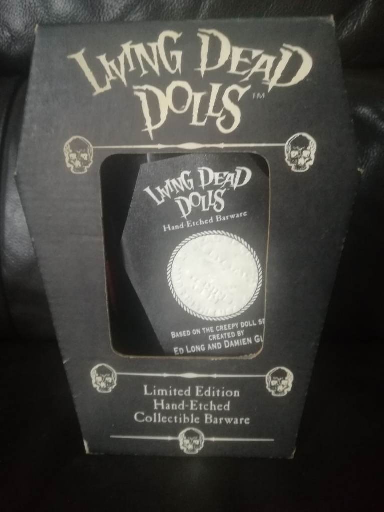 Living Dead Dolls Limited Edition Hand-Etched Barware - NEW