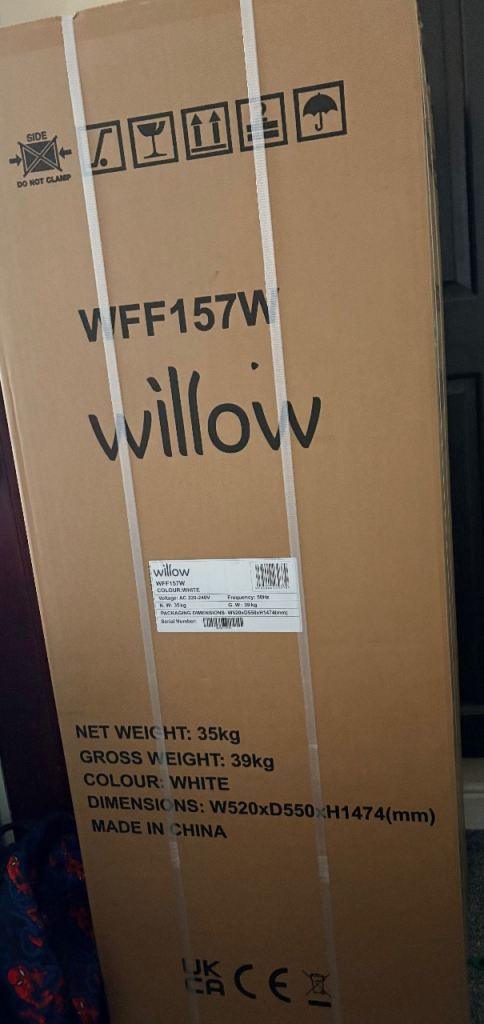 Willow WFF157W 70/30 Fridge Freezer – Brand New in Box